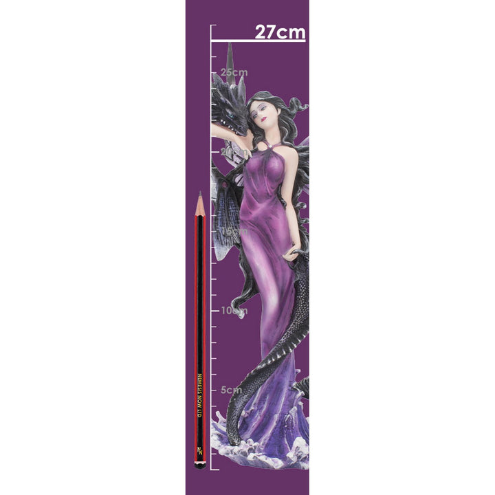 Guardians Embrace Figurine Dark Fairy Dragon Ornament D4277M8