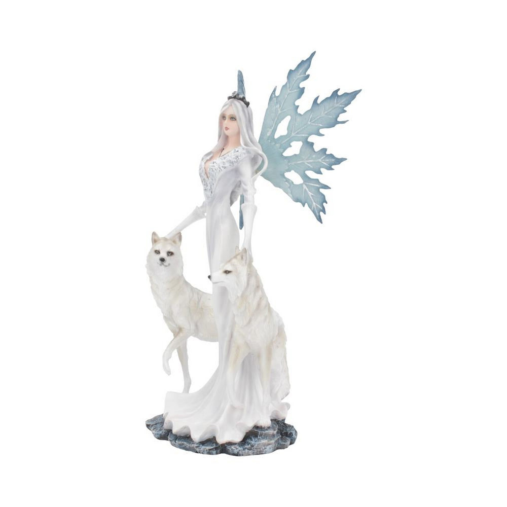 Aura Figurine Winter Fairy Wolf Ornament D4278M8