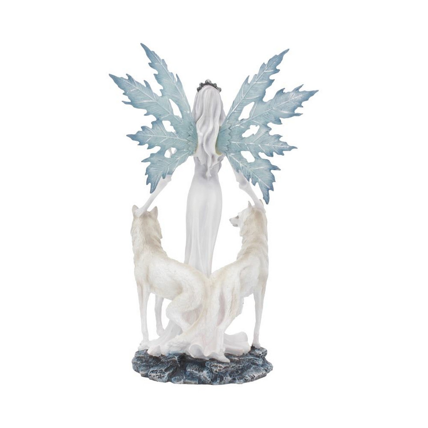 Aura Figurine Winter Fairy Wolf Ornament D4278M8