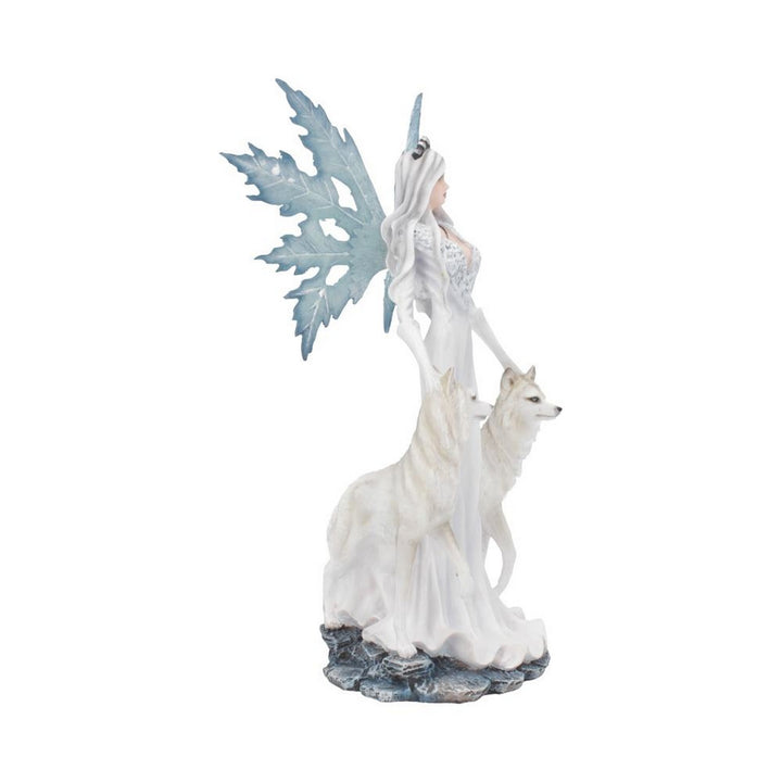 Aura Figurine Winter Fairy Wolf Ornament D4278M8