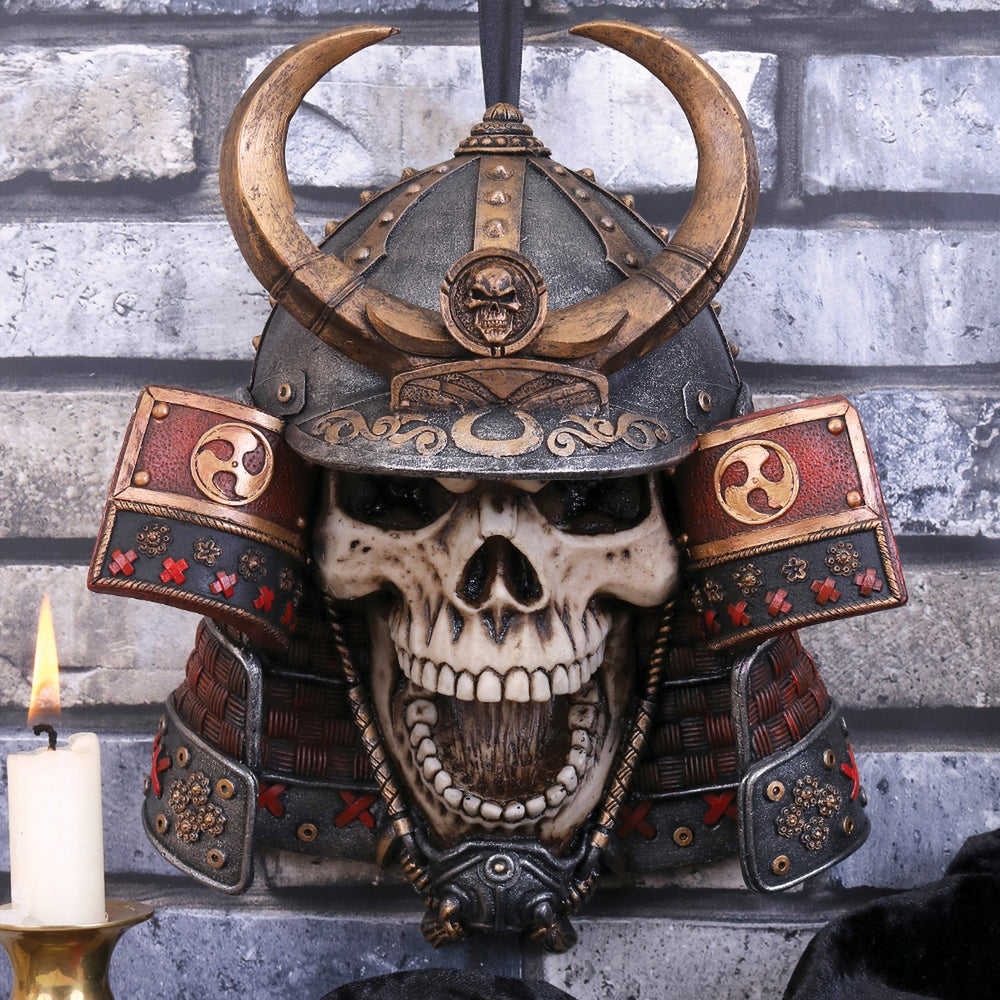 Kabuto Armoured Samurai Warrior Skull 26.6cm D4487N9