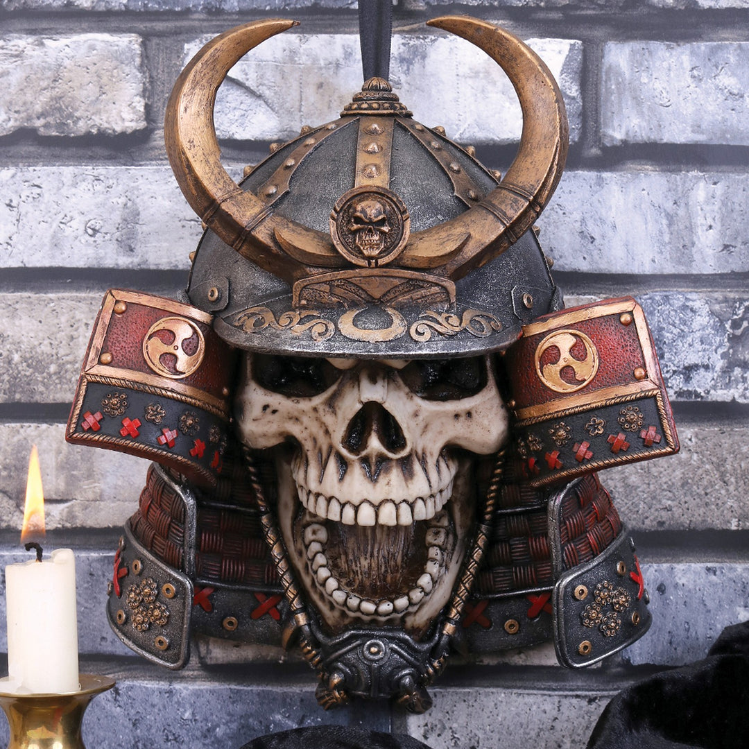 Kabuto Armoured Samurai Warrior Skull 26.6cm D4487N9