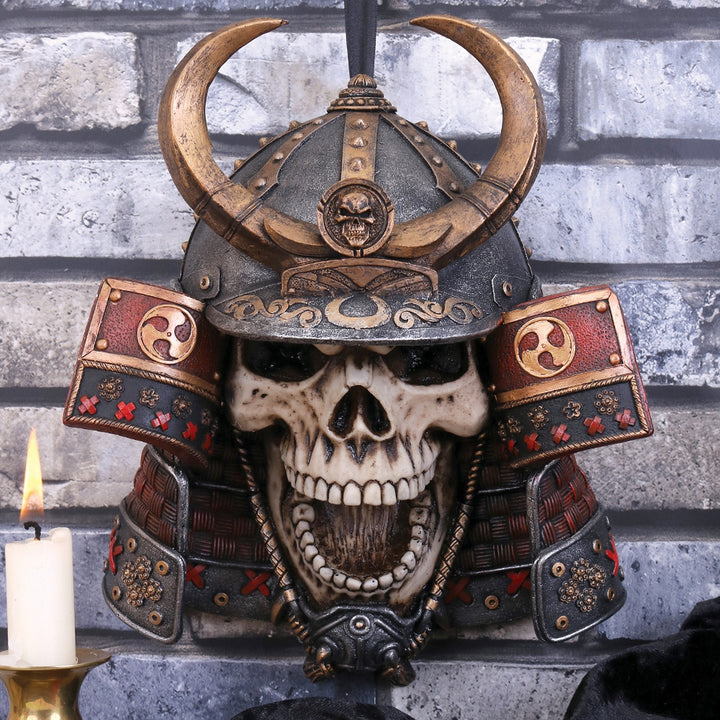 Kabuto Armoured Samurai Warrior Skull 26.6cm D4487N9