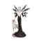 Dark Aura Fairy With Her Grey Wolf Companion 24cm D4509N9