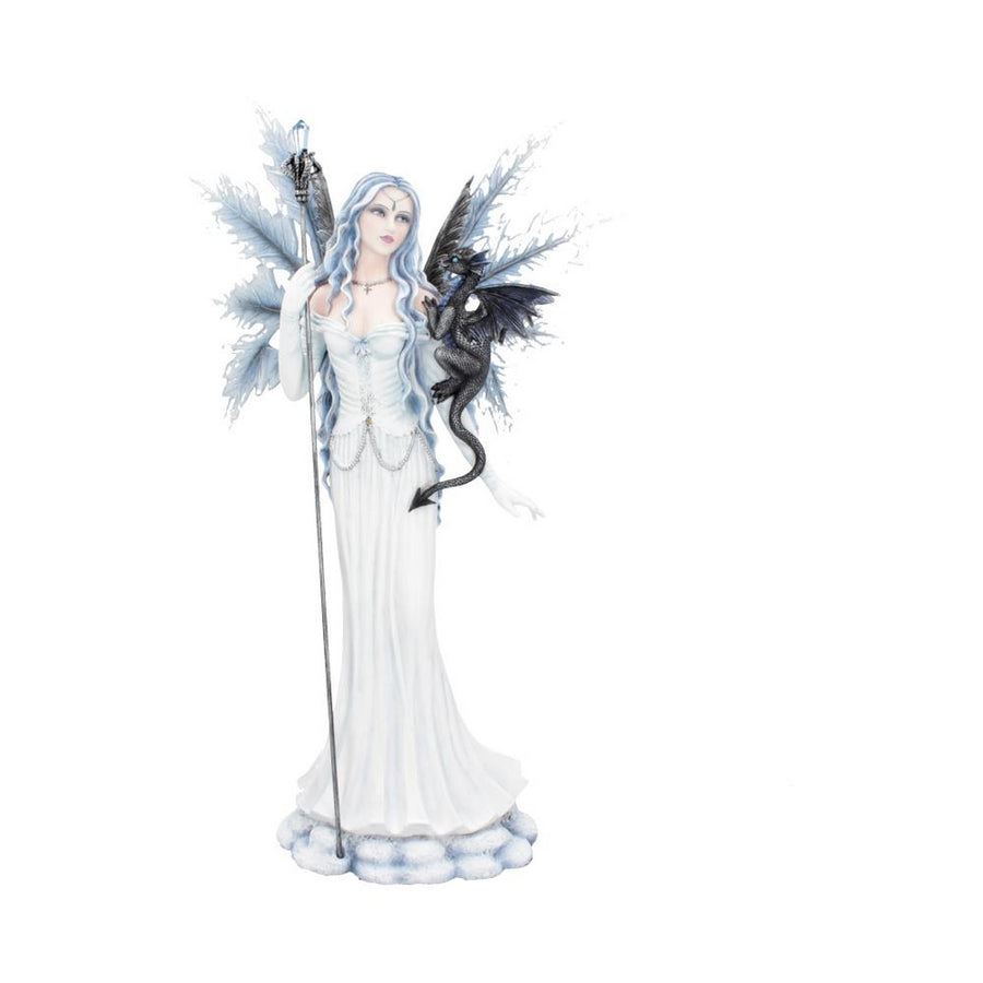Ice Fairy Figurine With Dragon Companion Adica 57cm D4522N9