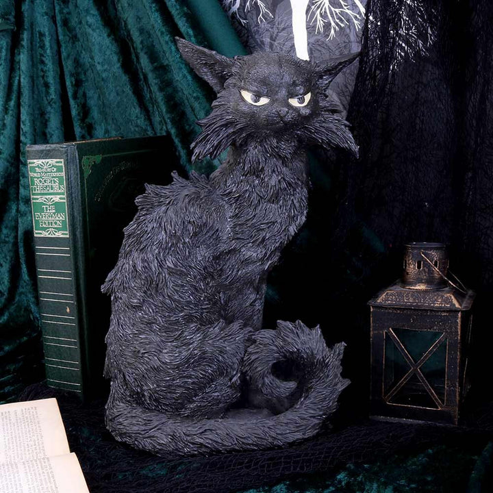 Large Black Cat Witches Familiar Figure Salem 32.5cm D4583N9