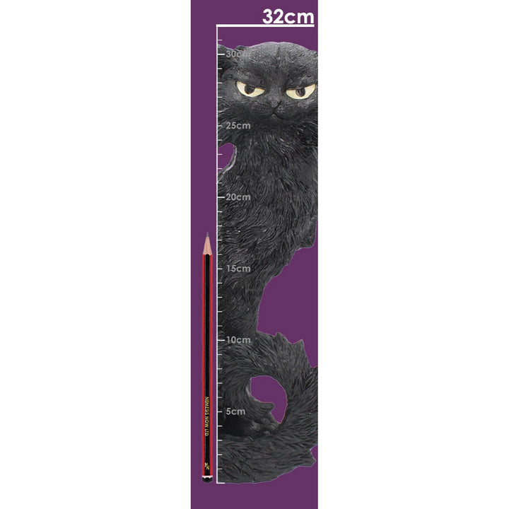 Large Black Cat Witches Familiar Figure Salem 32.5cm D4583N9