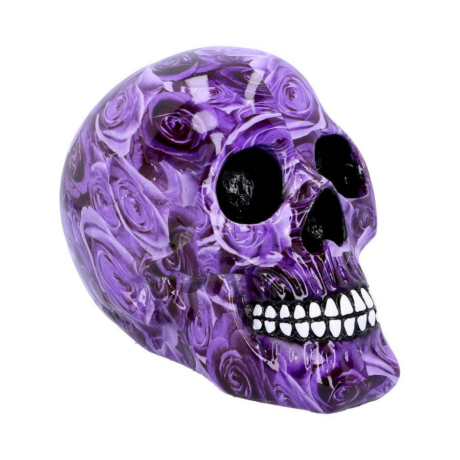 Purple Rose Romance Skull Ornament D4714P9