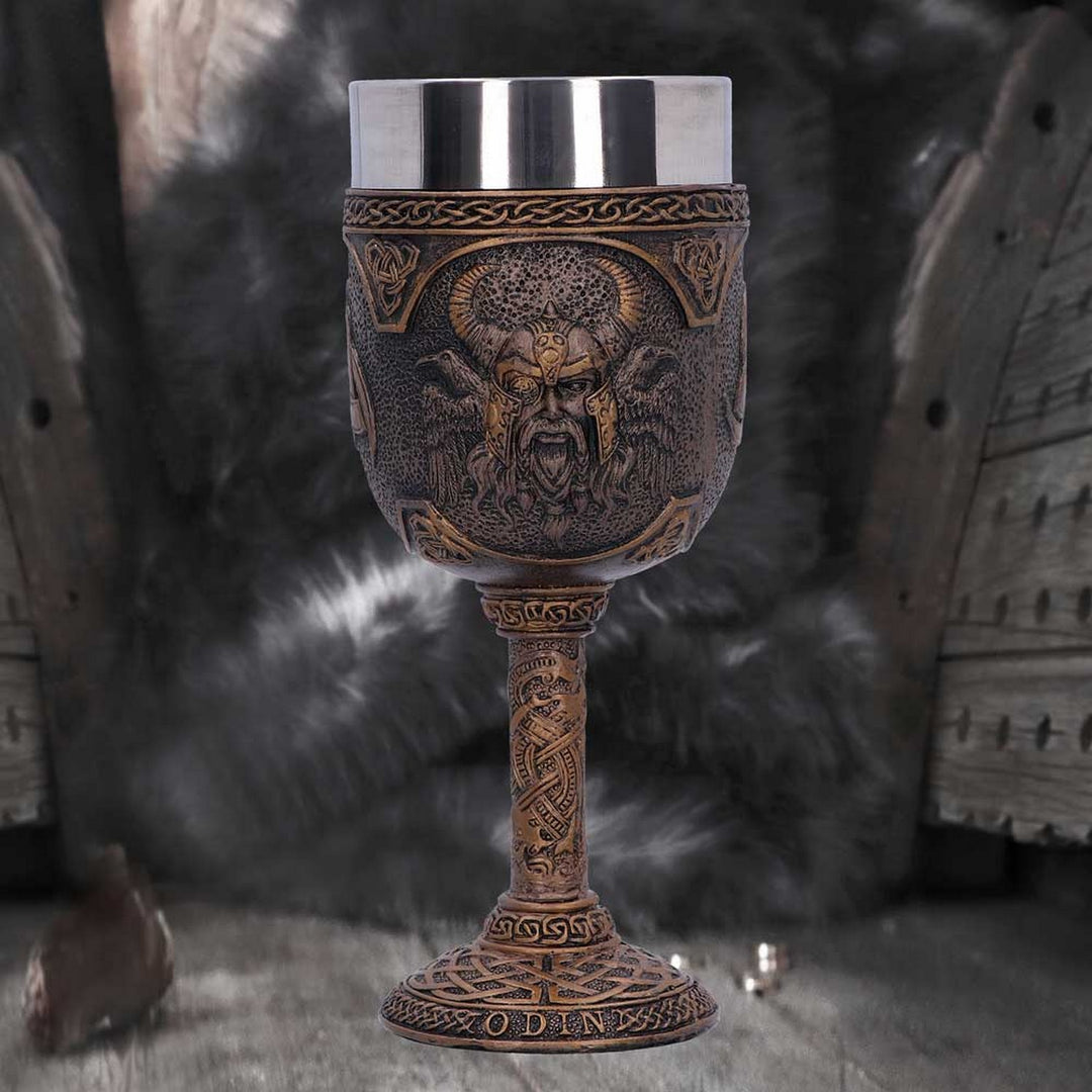 Odin Norse God of Wisdom and War Goblet D4717P9