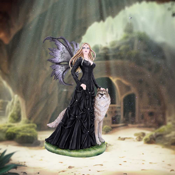 Loveta Large Wolf and Fairy Ornament D4835P9