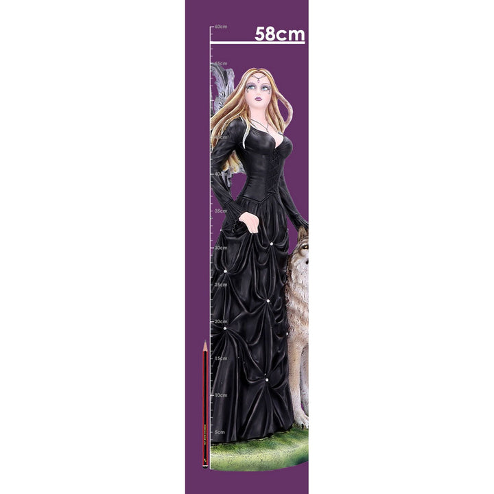 Loveta Large Wolf and Fairy Ornament D4835P9