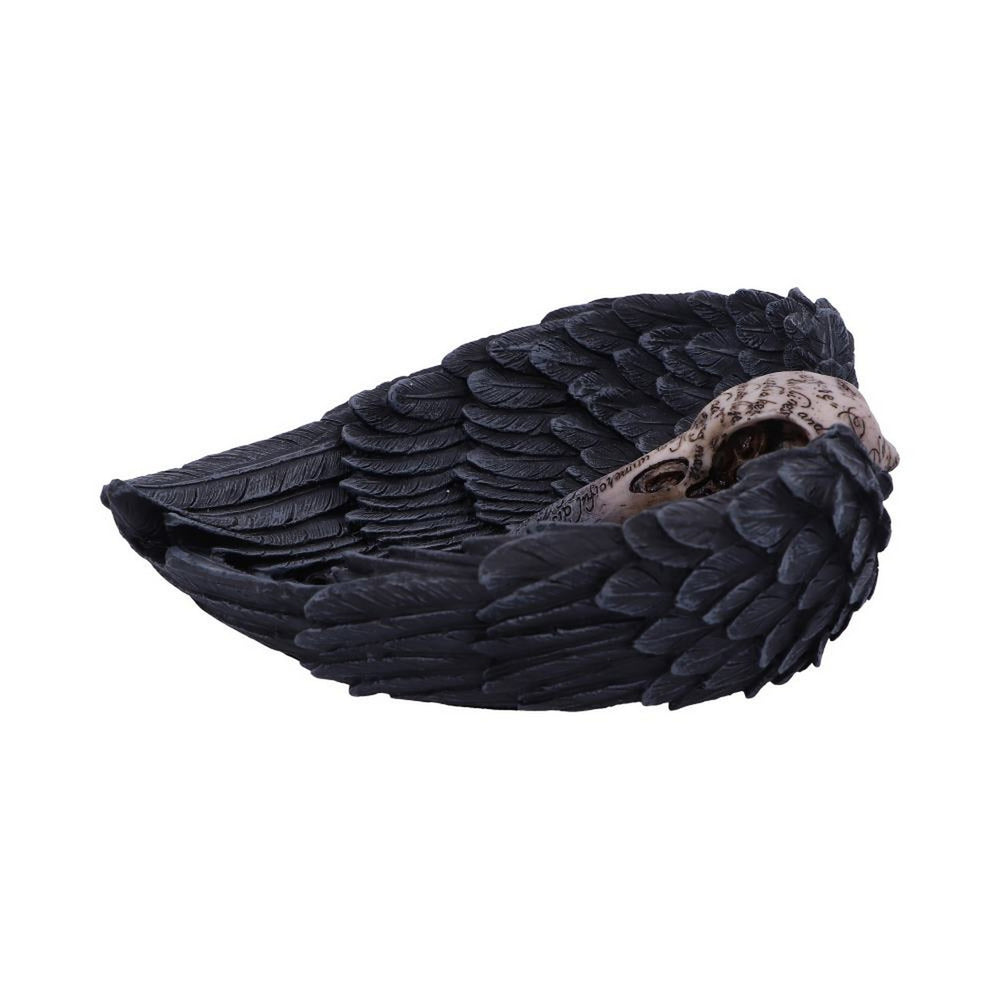 Edgar Allen Poe's Nevermore Raven Skull Trinket Holder Jewellery Dish D4917R0