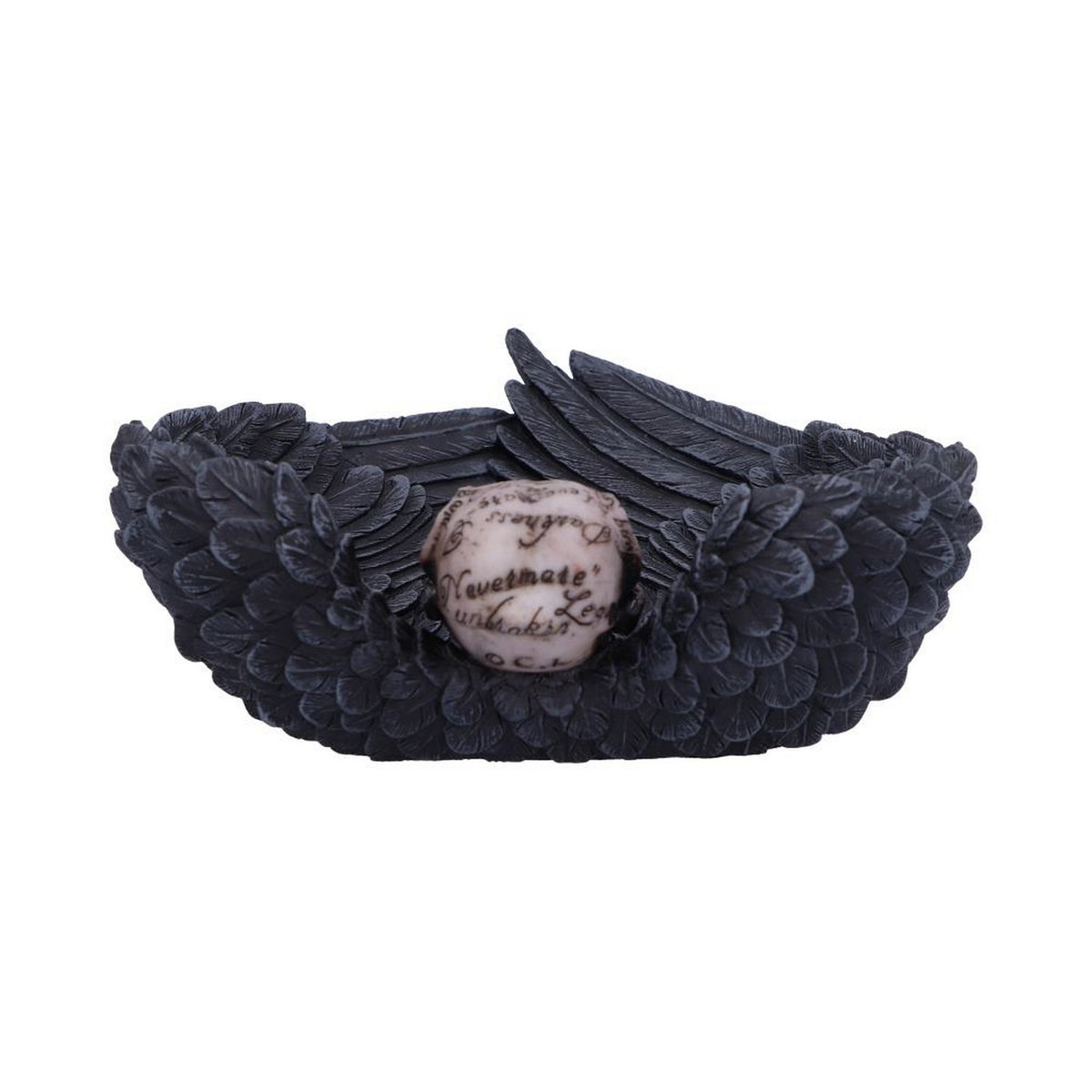 Edgar Allen Poe's Nevermore Raven Skull Trinket Holder Jewellery Dish D4917R0