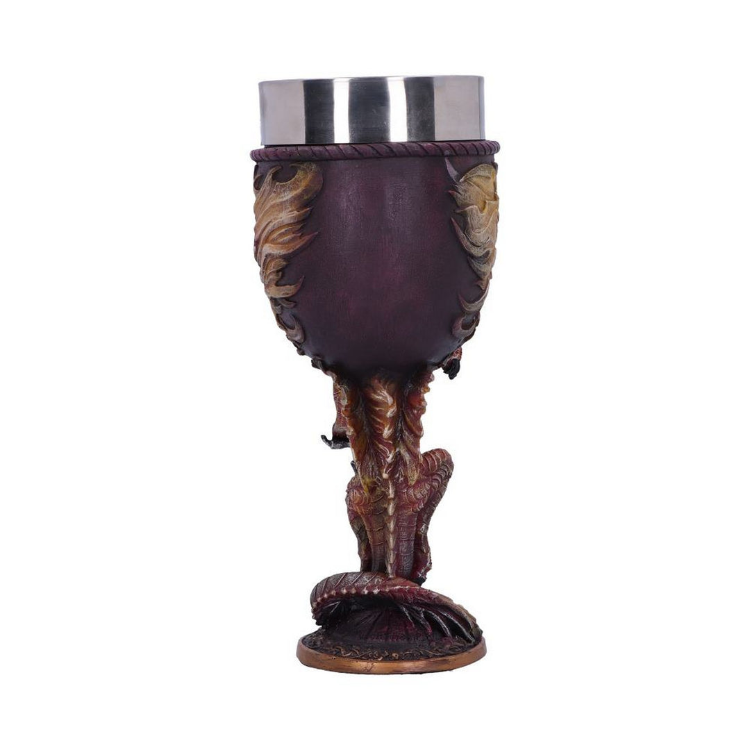Ruth Thompson Flame Blade Red Fire Dragon Goblet Glass D4969R0
