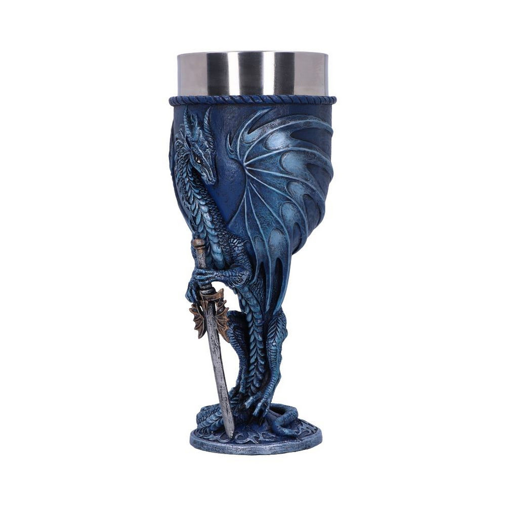 Ruth Thompson Sea Blade Blue Water Dragon Goblet Glass D4970R0