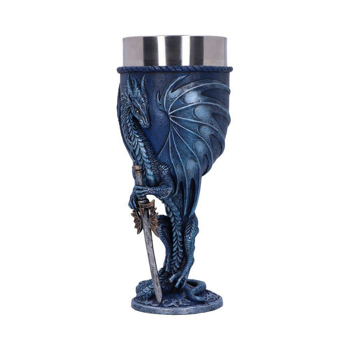 Ruth Thompson Sea Blade Blue Water Dragon Goblet Glass D4970R0