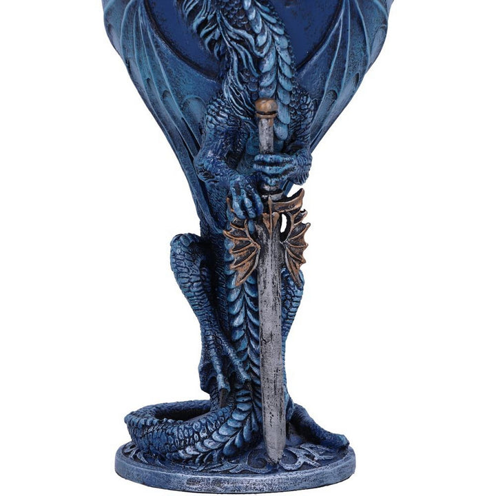 Ruth Thompson Sea Blade Blue Water Dragon Goblet Glass D4970R0