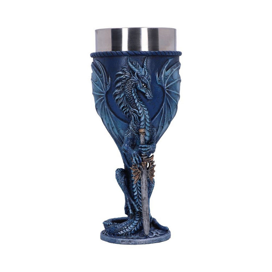 Ruth Thompson Sea Blade Blue Water Dragon Goblet Glass D4970R0