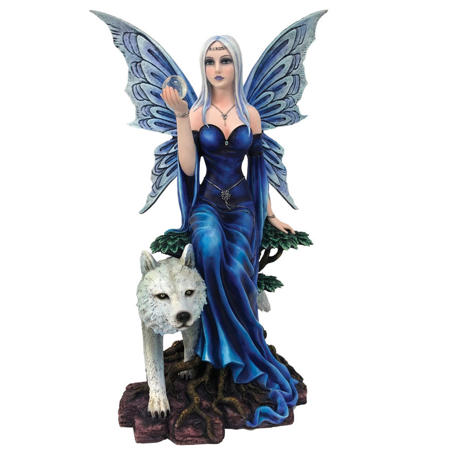 Talanoa Blue Fairy and White Wolf Companion Figurine D4991R0