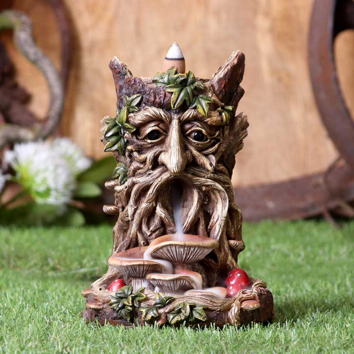 The Wisest Dryad Tree Spirit Green Man Backflow Incense Burner D5056R0