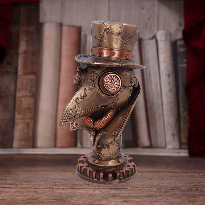 Steampunk Beaky Plague Doctor Bust Figurine D5063R0