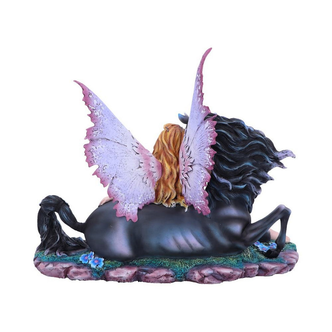 Spirit Bond Purple Pink Unicorn Fairy Companion Figurine D5124R0