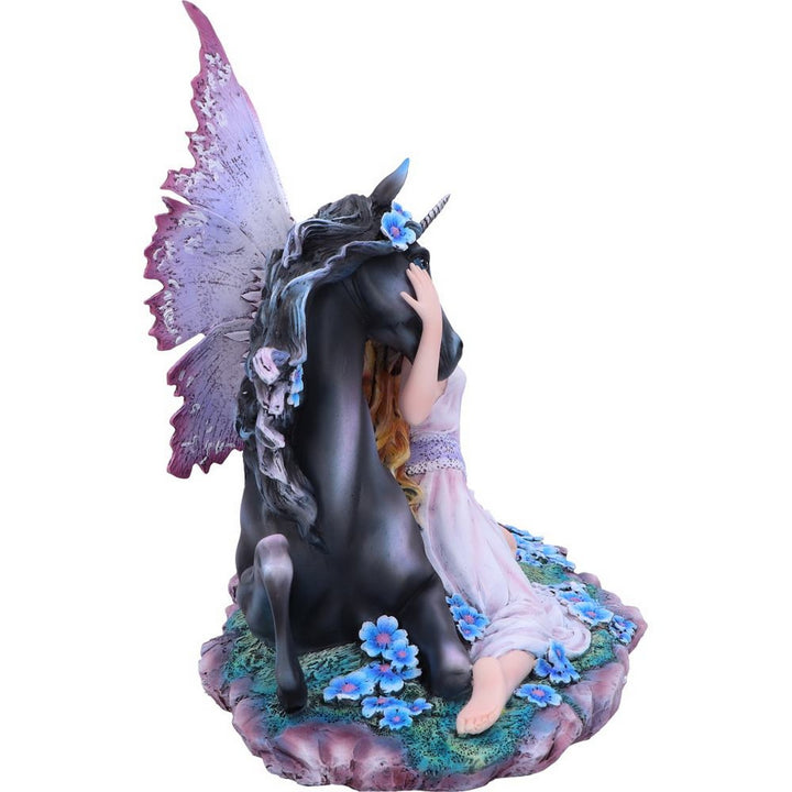 Spirit Bond Purple Pink Unicorn Fairy Companion Figurine D5124R0
