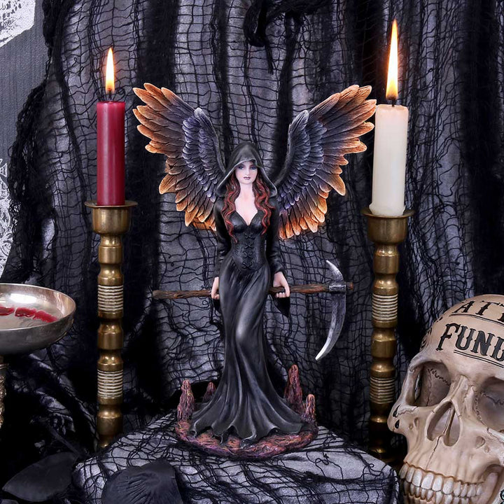 Take my Soul Gothic Female Reaper with Scythe Figurine D5125R0