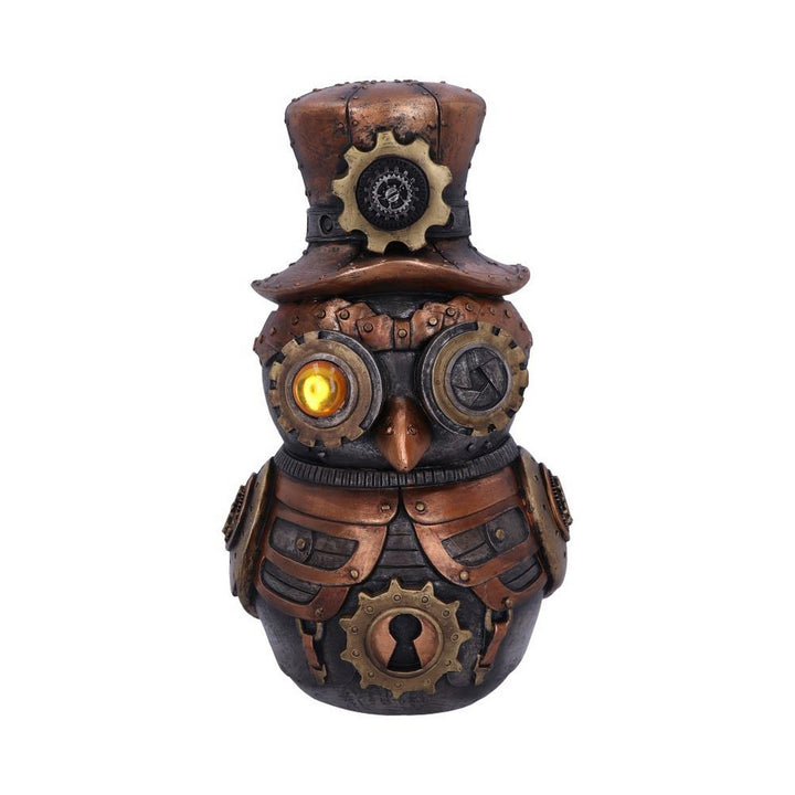 Hootle 22.7cm Steampunk Owl with Top Hat Figurine D5413T1
