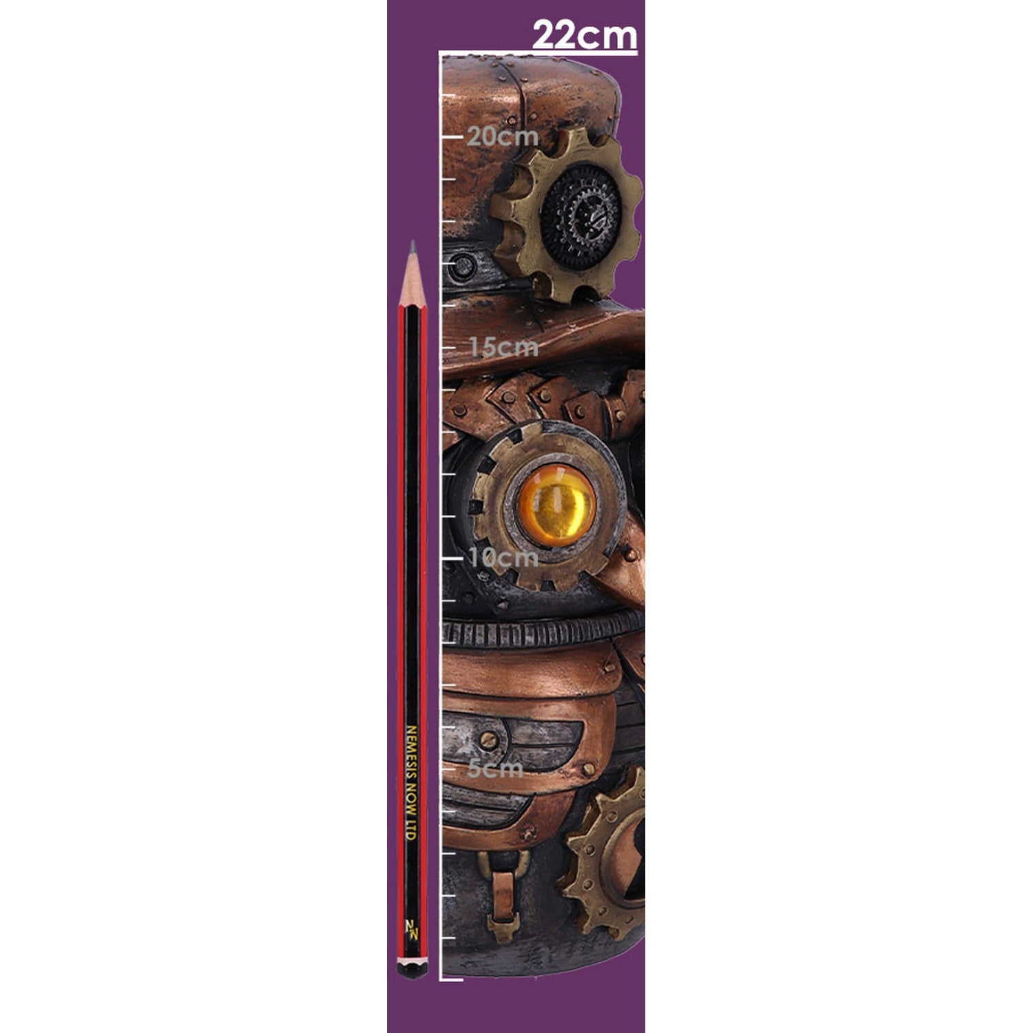 Hootle 22.7cm Steampunk Owl with Top Hat Figurine D5413T1
