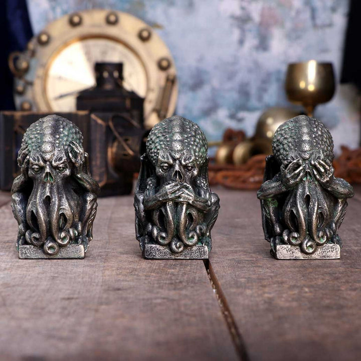 Three Wise Cthulhu Figurines 7.6cm D5492T1