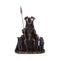 Bronze Odin All Father Wolves and Throne Figurine D5516T1