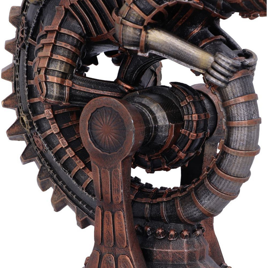 Bronze Mechanical Chameleon Steampunk Lizard Figurine D5537T1