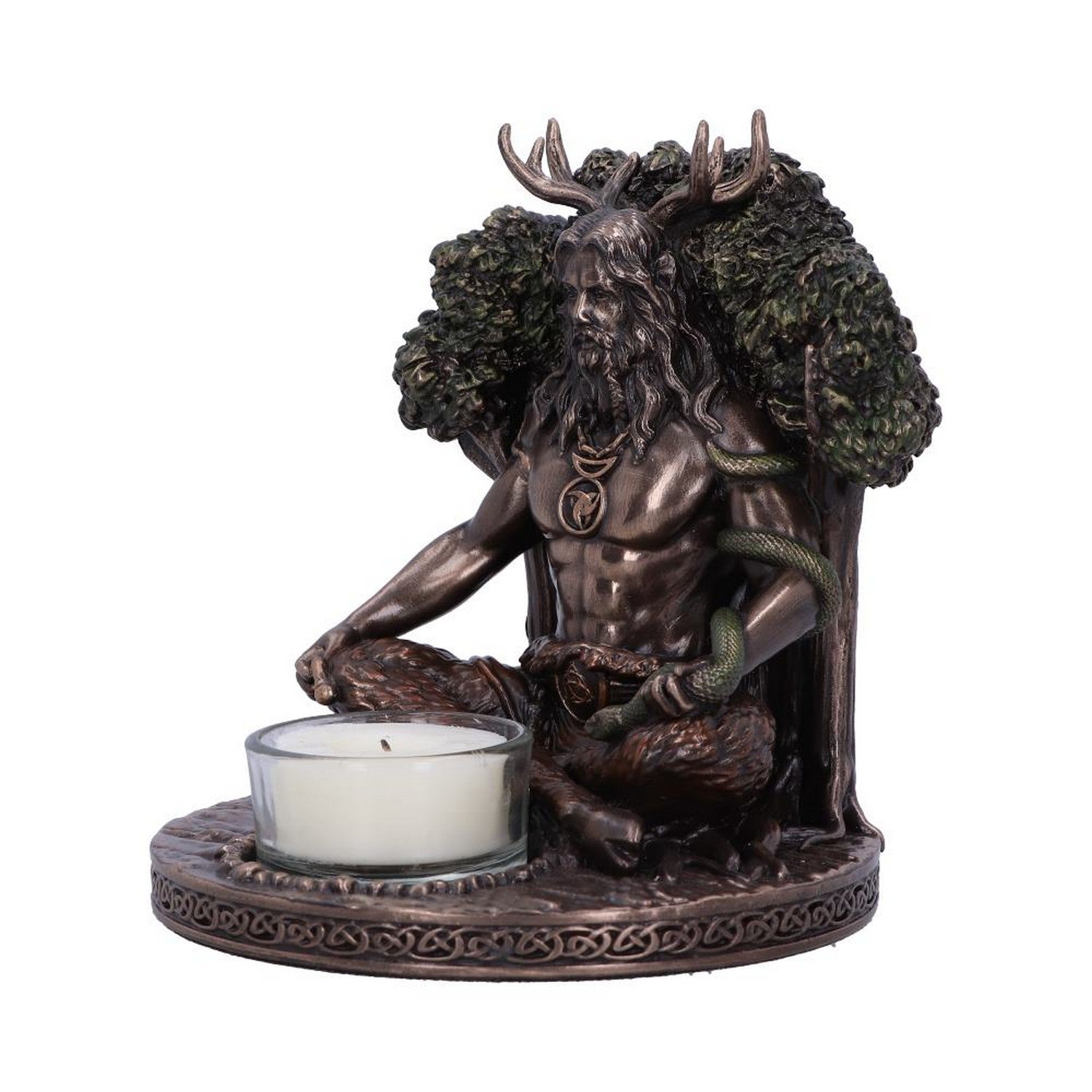 Cernunnos Bronze Tealight Holder 13.5cm D5683U1