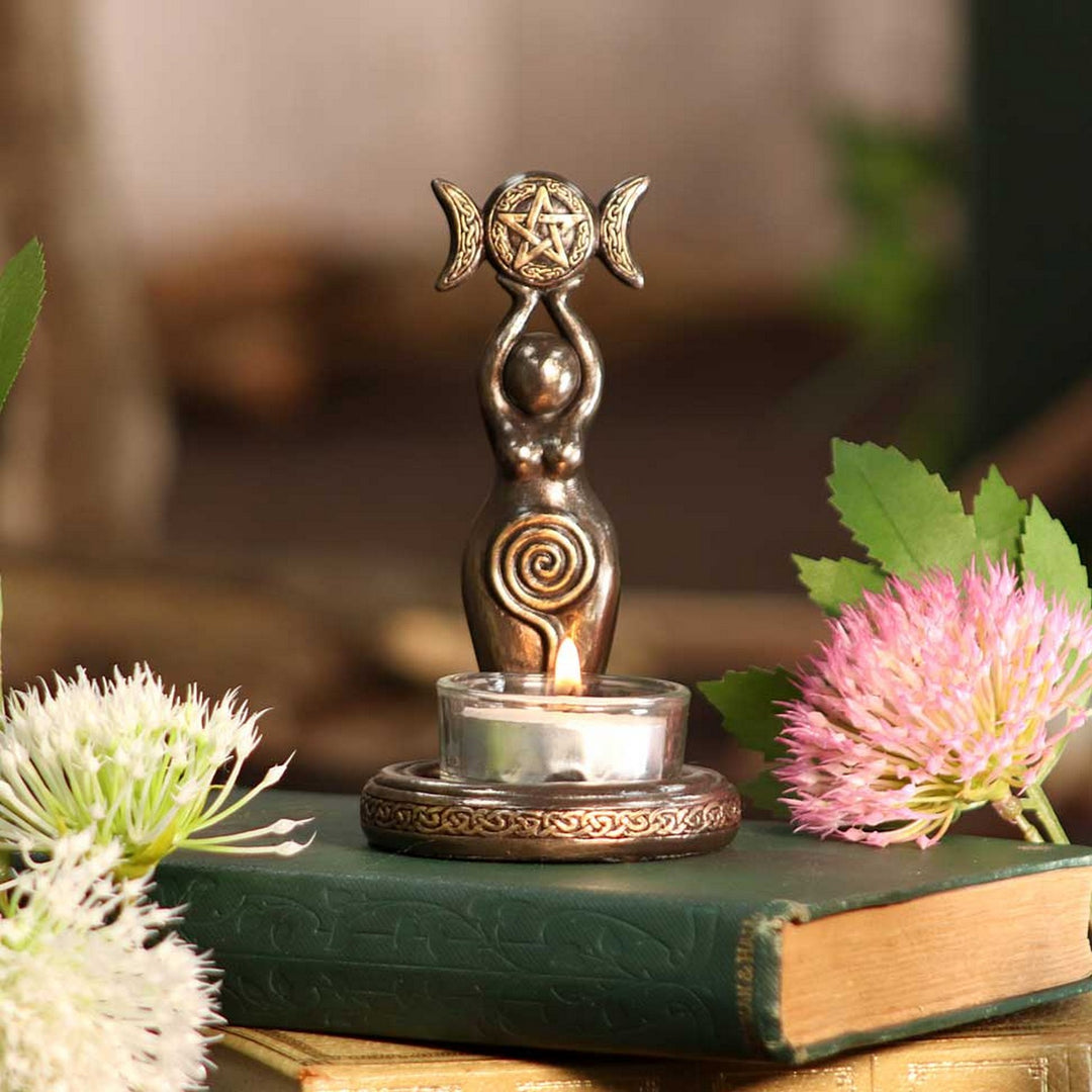 Triple Goddess Tea Light 12cm D5686U1