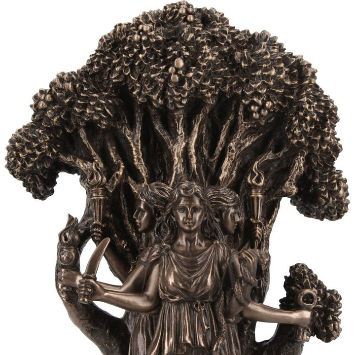 Triple Moon Goddess Hecate Bronze Figurine 18.5cm D6109W2