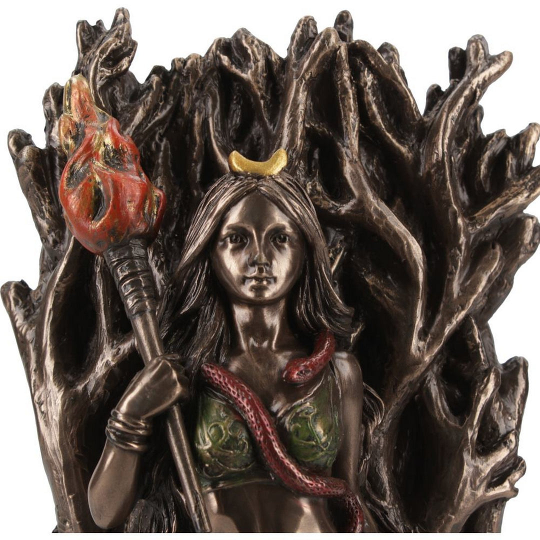 Bronze Hecate Goddess of Magic and Witchcraft Figurine 21cm D6110W2