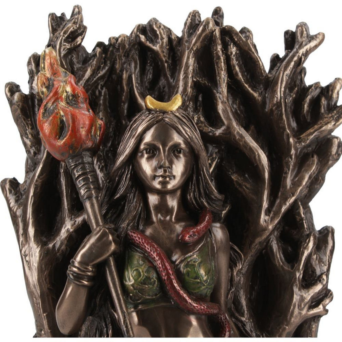 Bronze Hecate Goddess of Magic and Witchcraft Figurine 21cm D6110W2