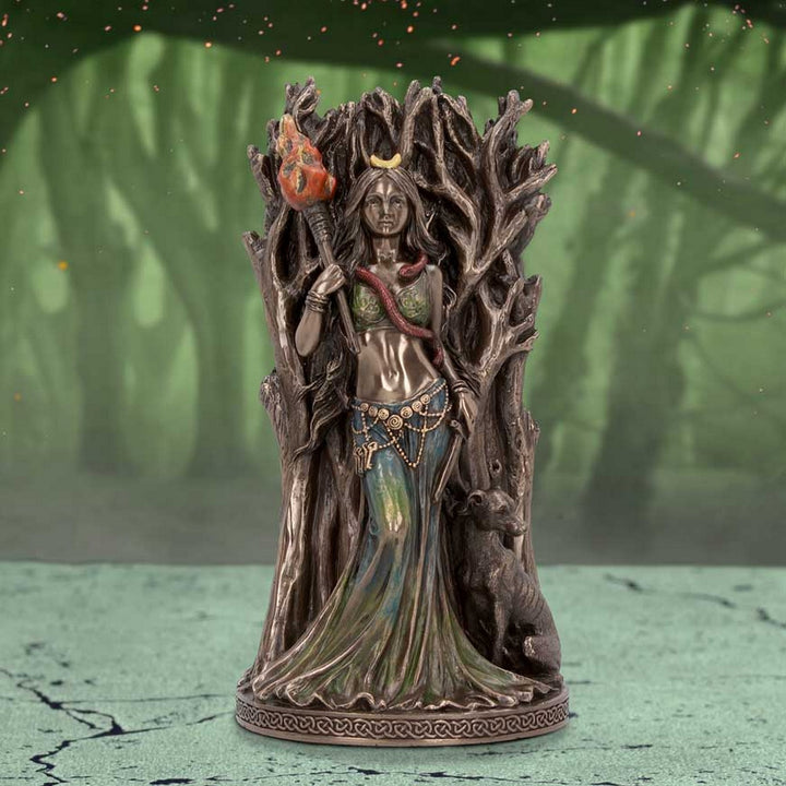 Bronze Hecate Goddess of Magic and Witchcraft Figurine 21cm D6110W2