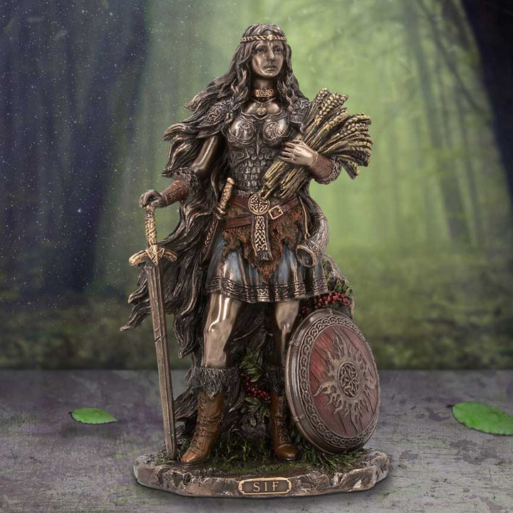 Sif Goddess of Earth and Family Bronze Figurine 22cm D6115W2