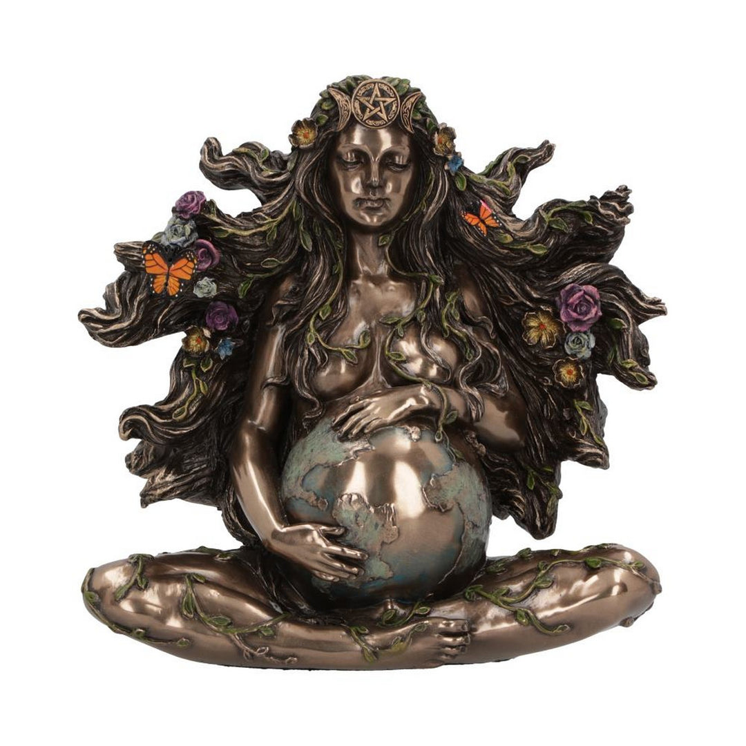 Gaea Mother of all Life Bronze Figurine 18cm D6168W2
