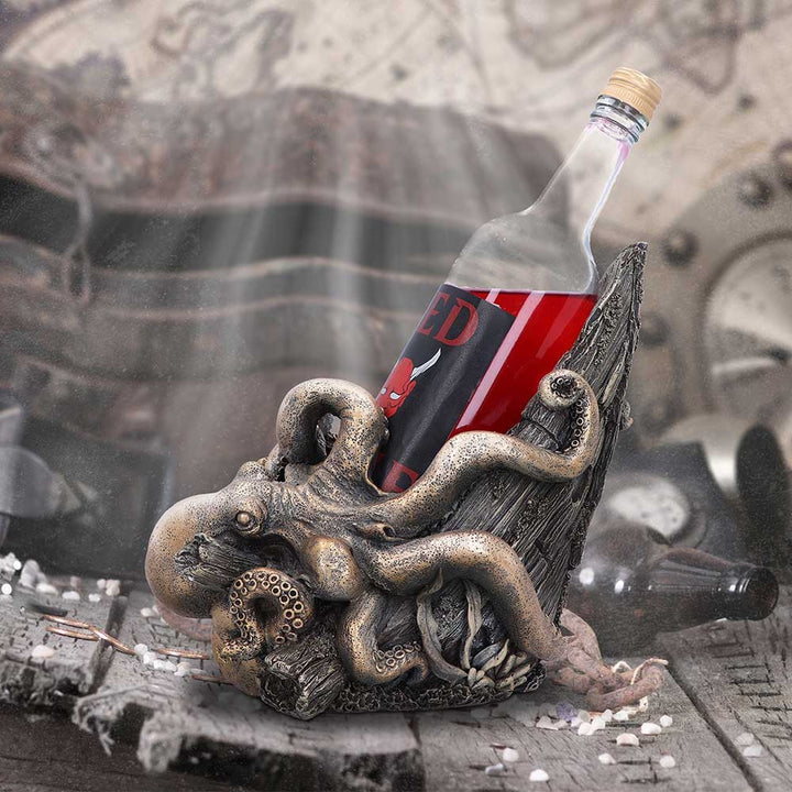 Gothic Release the Kraken Wine Bottle Holder 25.8cm D6262X3