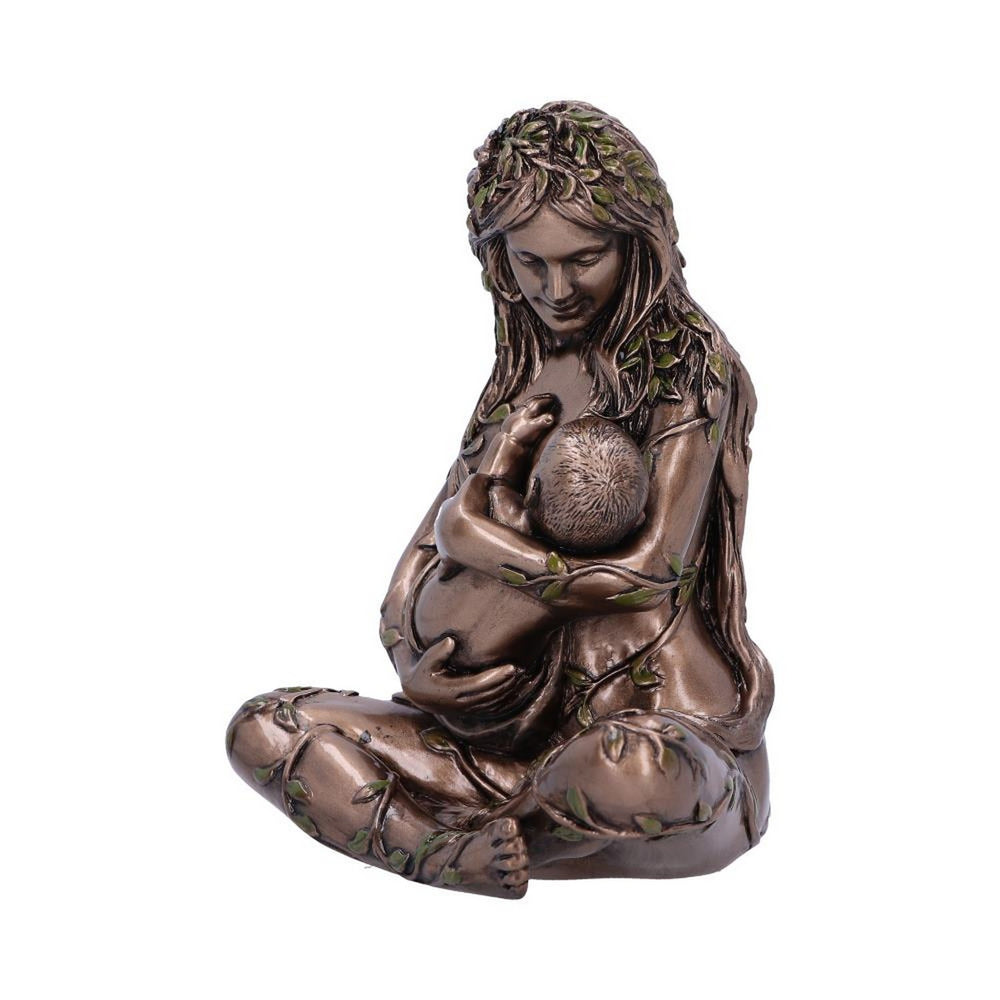 Earth Mother and baby bronze figurine D6557Y3