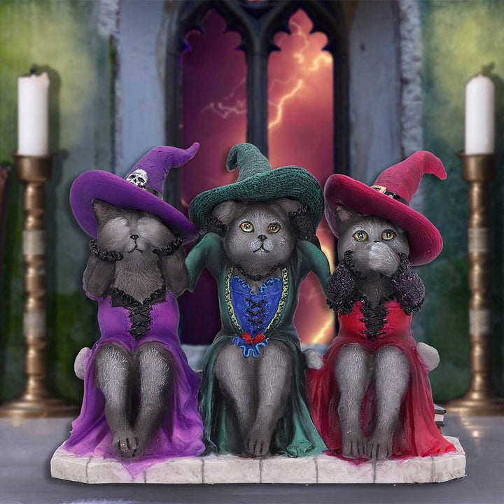 Three Wise Witchy Kittys Ornament D6580Y3