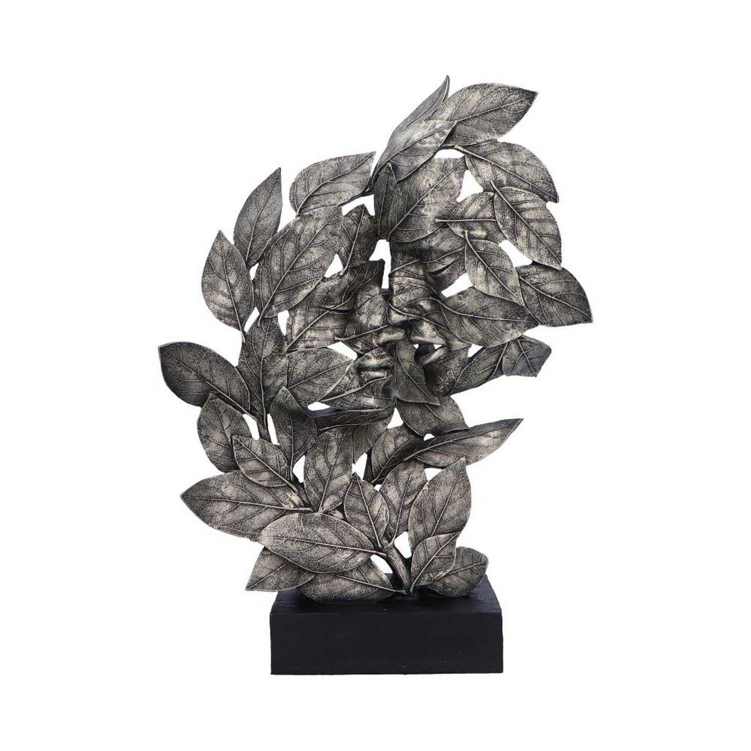 Natural Emotion - Kiss Silver Statue 37cm D6683A24
