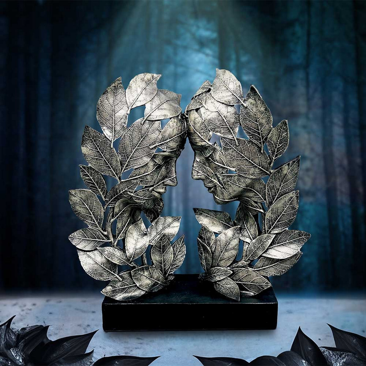 Natural Emotion - Love Silver Statue 31cm D6685A24