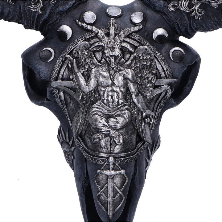 Baphomet's Veneration Skull Wall Plaque 53cm D6721A24