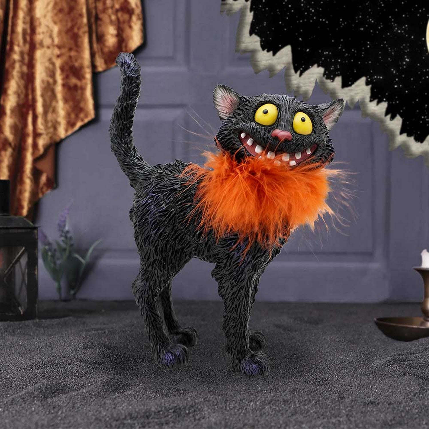 Furdinand Black Cat Feather Boa 23cm D6750A24