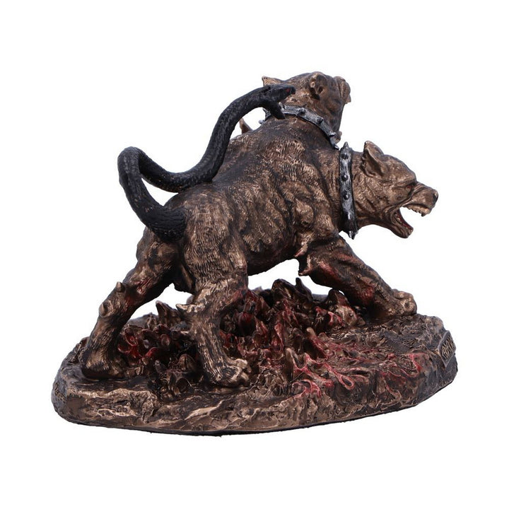 Cerberus the Three Headed Hound of Hades Bronze Figurine D6815B24