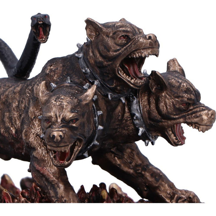 Cerberus the Three Headed Hound of Hades Bronze Figurine D6815B24